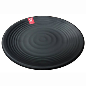 Plate 8" 20.5xH2.8cm Black. Matte